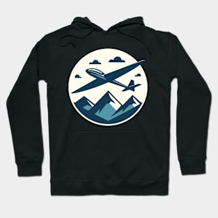 Glider Sailplane Biplane aerial floating soaring Hoodie